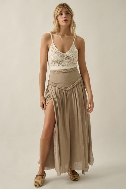 Festival Girl Crochet Open-Back Cropped Tank Top
