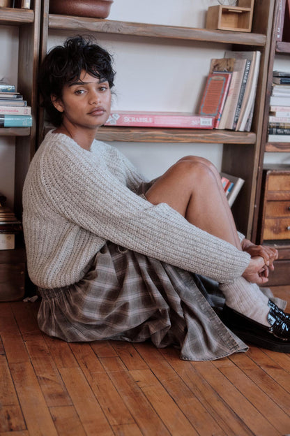 Soft Sunday Ribbed Knit Buttoned V-Neck Cardigan