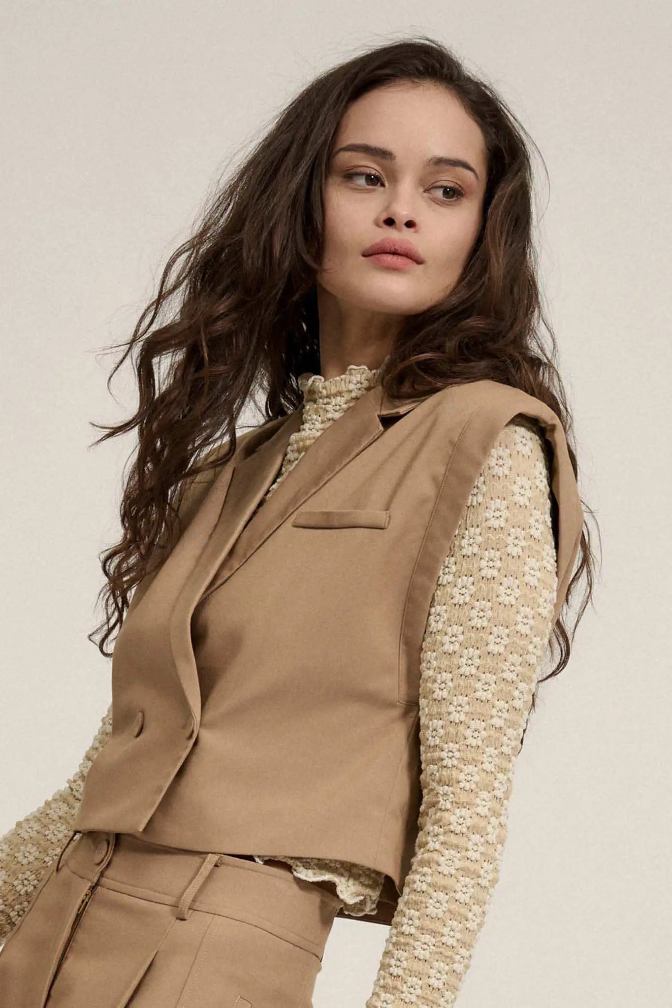 Future Proof Cropped Sleeveless Blazer