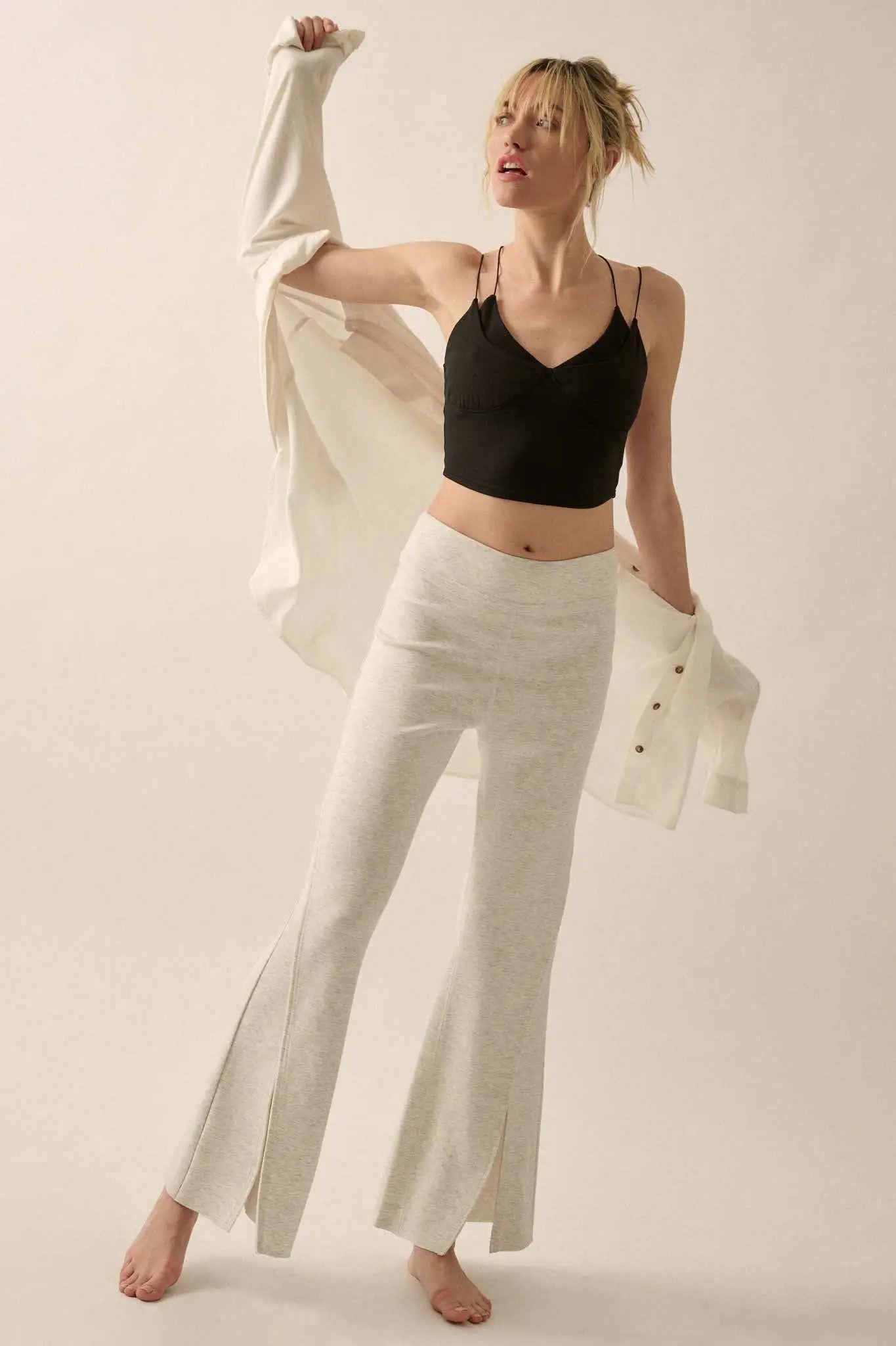 Lifted Fit Layered Cropped Cami Top