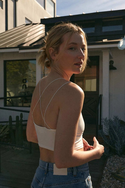 Lifted Fit Layered Cropped Cami Top