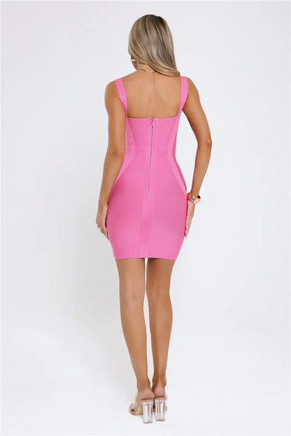 Level Up Bandage Mini Dress Candy