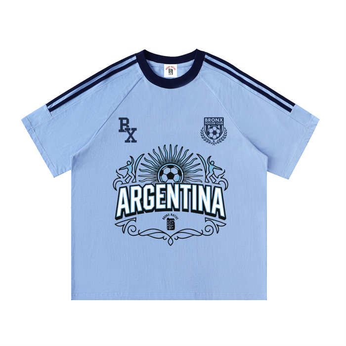 Argentina x Bronx Native Taped Cotton Soccer Tee product image 1 of 2 by Bronx Native