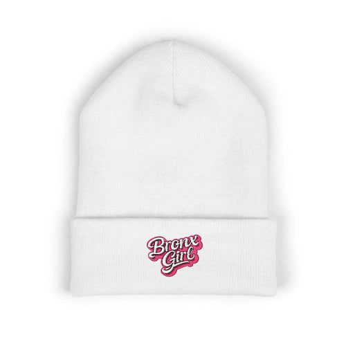 Beanie — "Bronx Girl" Embroidered Cuffed Winter Hat by Bronx Native