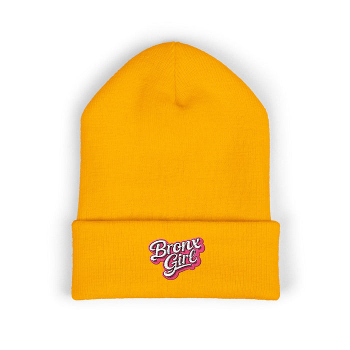 Beanie — "Bronx Girl" Embroidered Cuffed Winter Hat by Bronx Native