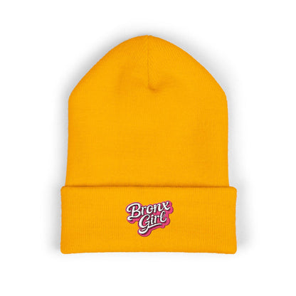 Beanie — "Bronx Girl" Embroidered Cuffed Winter Hat by Bronx Native