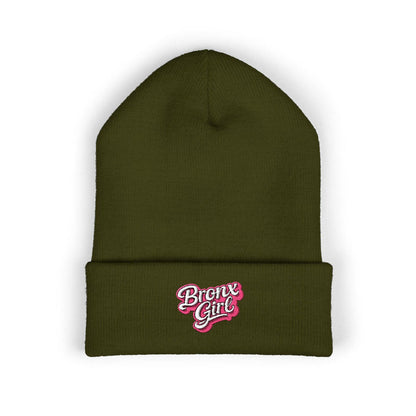 Beanie — "Bronx Girl" Embroidered Cuffed Winter Hat by Bronx Native