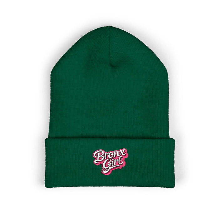 Beanie — "Bronx Girl" Embroidered Cuffed Winter Hat by Bronx Native