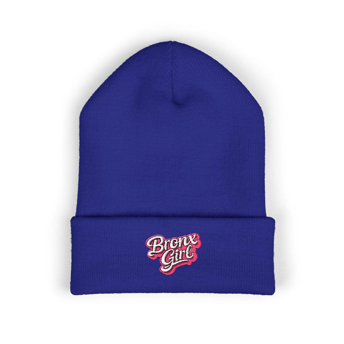 Beanie — "Bronx Girl" Embroidered Cuffed Winter Hat by Bronx Native