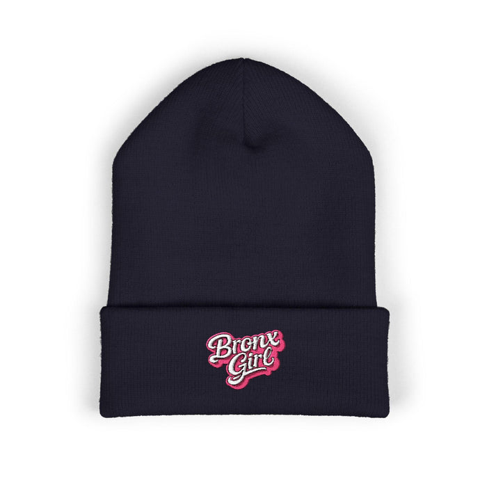 Beanie — "Bronx Girl" Embroidered Cuffed Winter Hat by Bronx Native