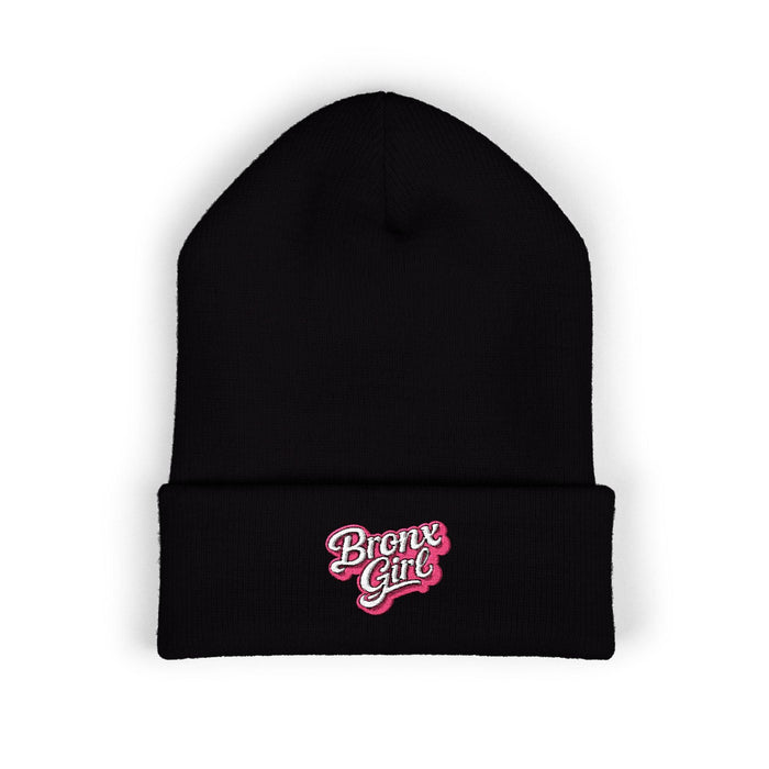 Beanie — "Bronx Girl" Embroidered Cuffed Winter Hat by Bronx Native