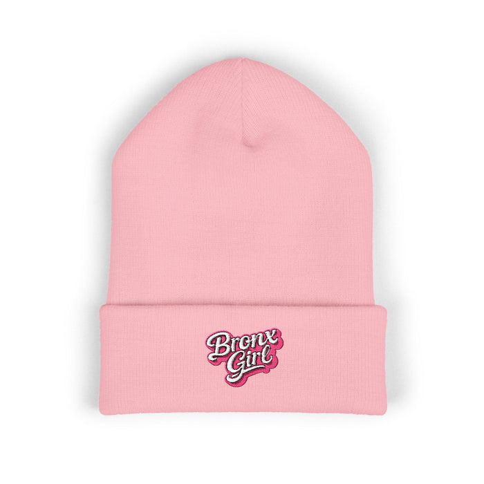 Beanie — "Bronx Girl" Embroidered Cuffed Winter Hat by Bronx Native