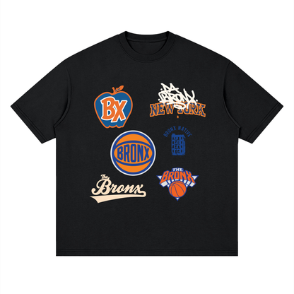 Bronx Basketball 2026 Finals Collection Streetwear Loose Drop Shoulder T-Shirt