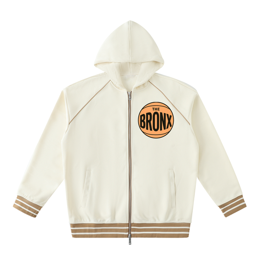 Bronx Basketball 2026 Finals Lim. Edition Striped Trim Zip-Up Hoodie product image 1 of 2 by Bronx Native