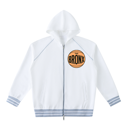 Bronx Basketball 2026 Finals Lim. Edition Striped Trim Zip-Up Hoodie product image 1 of 6 by Bronx Native