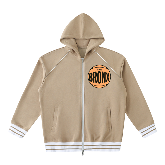 Bronx Basketball 2026 Finals Lim. Edition Striped Trim Zip-Up Hoodie product image 3 of 6 by Bronx Native