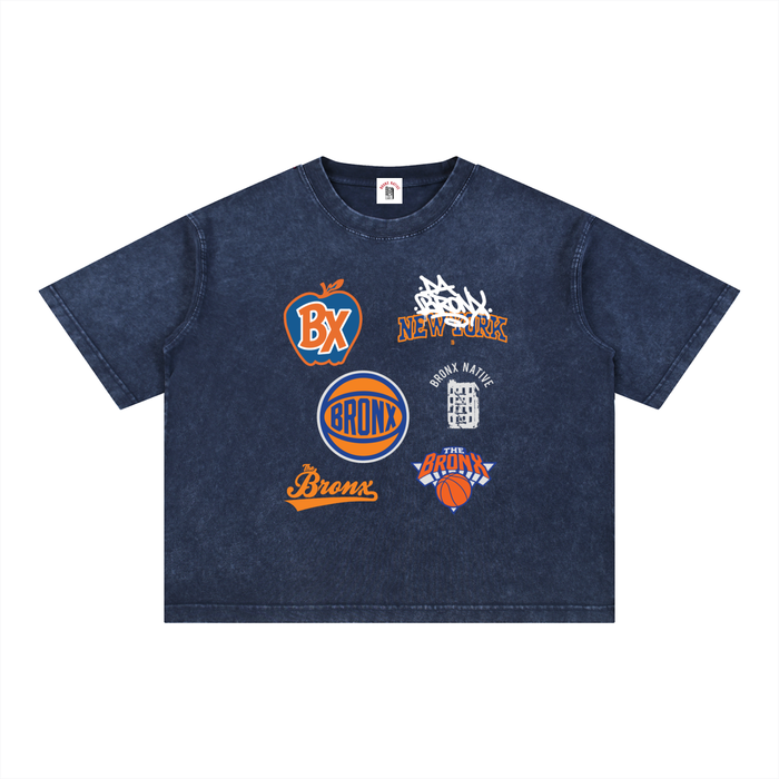 Bronx Basketball 2026 Finals Mineral Wash Boxy Cotton T-Shirt product image 5 of 8 by Bronx Native