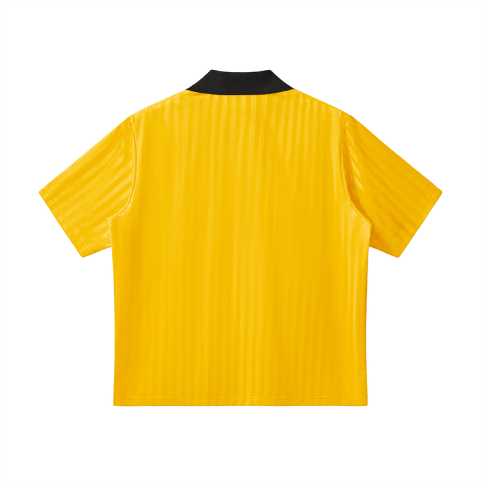 Bronx Basketball 2026 Playoff Edition Contrast Collar Striped Soccer Jersey by Bronx Native