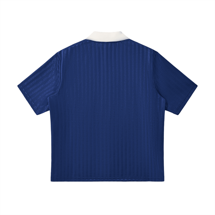 Bronx Basketball 2026 Playoff Edition Contrast Collar Striped Soccer Jersey by Bronx Native