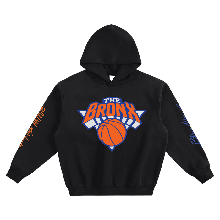 Bronx Basketball 2026 Playoff Edition Fleeced Boxy Hoodie by Bronx Native