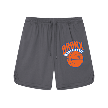 Bronx Basketball 2026 Playoff Edition Mesh-Lined Quick-Dry Performance Shorts by Bronx Native
