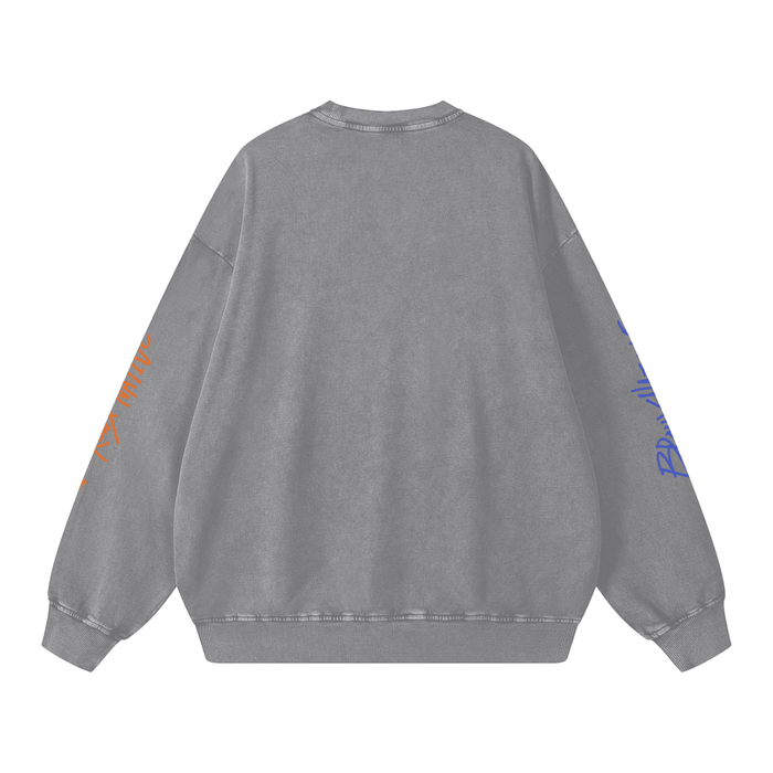 Bronx Basketball 2026 Playoff Edition Snow Washed Oversized Sweatshirt by Bronx Native