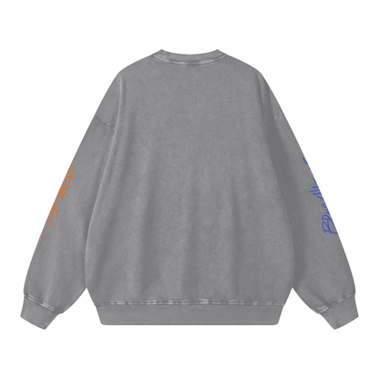 Bronx Basketball 2026 Playoff Edition Snow Washed Oversized Sweatshirt by Bronx Native