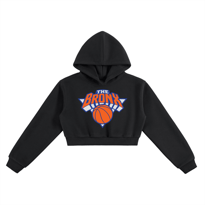 Bronx Basketball 2026 Playoff Edition Women's Essential Cropped Hoodie by Bronx Native