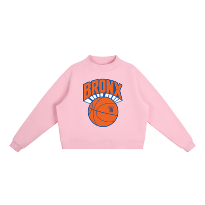 Bronx Basketball 2026 Playoff Edition Women's Essential Fleece Crew Sweatshirt by Bronx Native