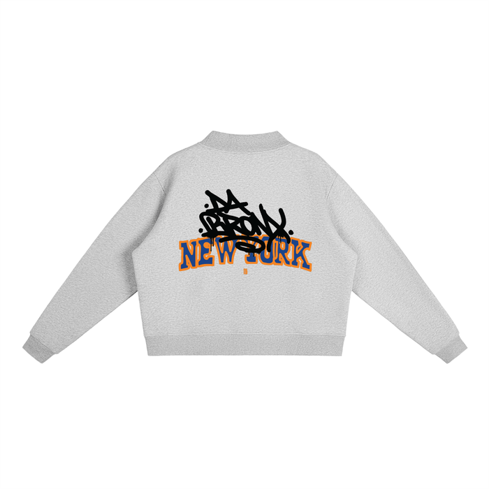 Bronx Basketball 2026 Playoff Edition Women's Essential Fleece Mock-Neck Crew Sweatshirt by Bronx Native