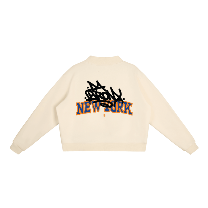 Bronx Basketball 2026 Playoff Edition Women's Essential Fleece Mock-Neck Crew Sweatshirt by Bronx Native