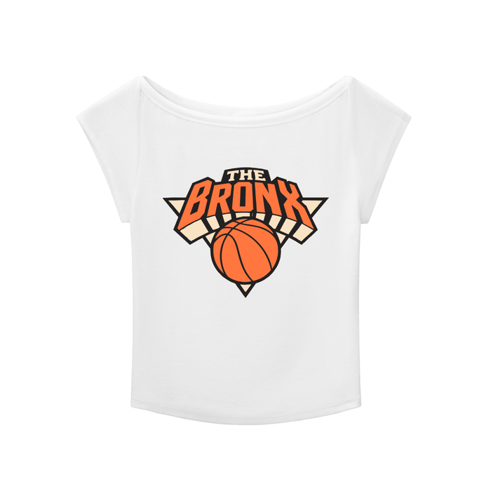 Bronx Basketball 2026 Playoff Edition Women's Essential Wide Neck Baby T-shirt by Bronx Native