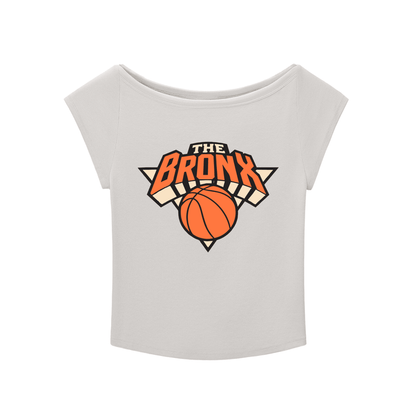 Bronx Basketball 2026 Playoff Edition Women's Essential Wide Neck Baby T-shirt by Bronx Native