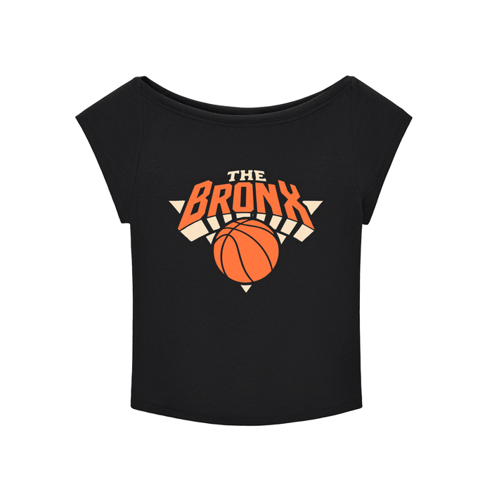 Bronx Basketball 2026 Playoff Edition Women's Essential Wide Neck Baby T-shirt by Bronx Native