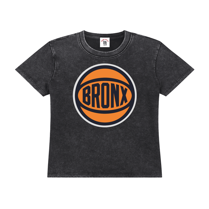 Bronx Basketball 2026 Playoff Edition Women's Vintage Wash Drop Shoulder T-shirt by Bronx Native