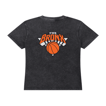 Bronx Basketball 2026 Playoff Edition Women's Vintage Wash Drop Shoulder T-shirt by Bronx Native