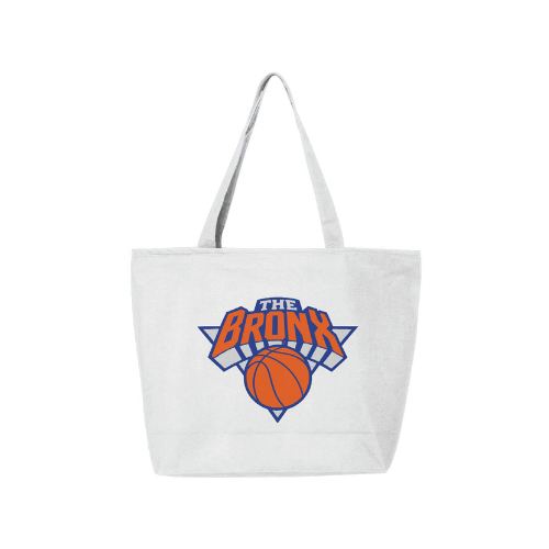 Bronx Basketball 2026 Playoffs 25L Zippered Tote by Bronx Native