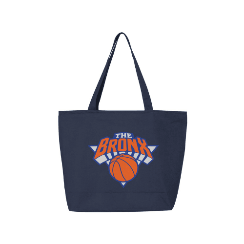 Bronx Basketball 2026 Playoffs 25L Zippered Tote by Bronx Native