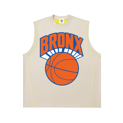 Bronx Basketball 2026 Playoffs Contrast Panel Cooling Performance Tank Top by Bronx Native