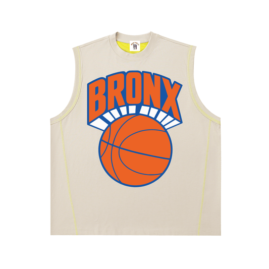 Bronx Basketball 2026 Playoffs Contrast Panel Cooling Performance Tank Top by Bronx Native
