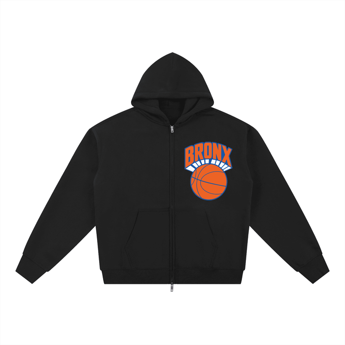 Bronx Basketball 2026 Playoffs Fleece Zip-Through Hoodie by Bronx Native