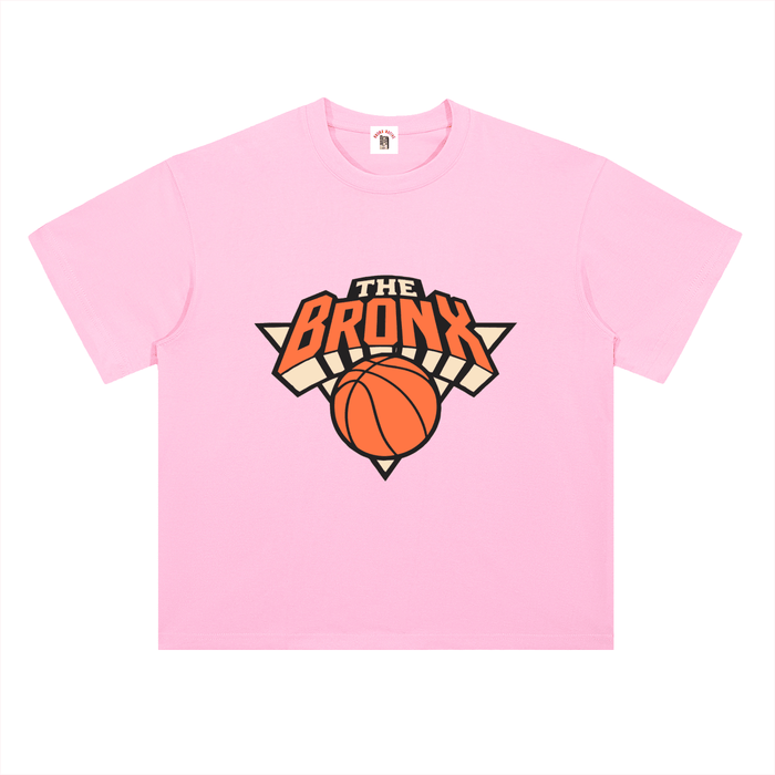 Bronx Basketball 2026 Playoffs Heavyweight Drop Shoulder Cotton T-Shirt by Bronx Native