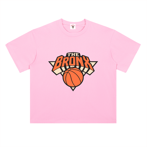 Bronx Basketball 2026 Playoffs Heavyweight Drop Shoulder Cotton T-Shirt by Bronx Native