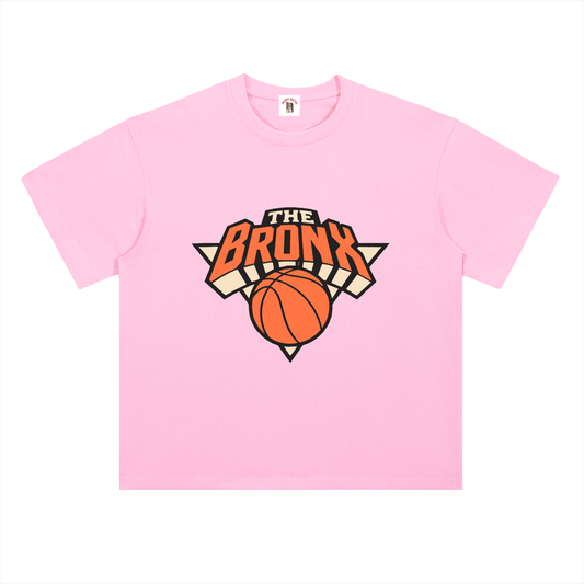 Bronx Basketball 2026 Playoffs Heavyweight Drop Shoulder Cotton T-Shirt by Bronx Native