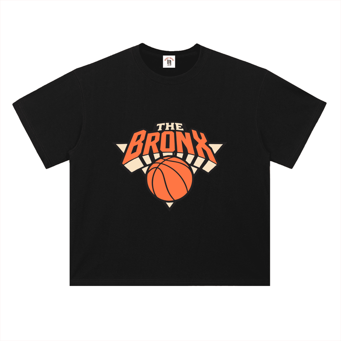 Bronx Basketball 2026 Playoffs Heavyweight Drop Shoulder Cotton T-Shirt by Bronx Native