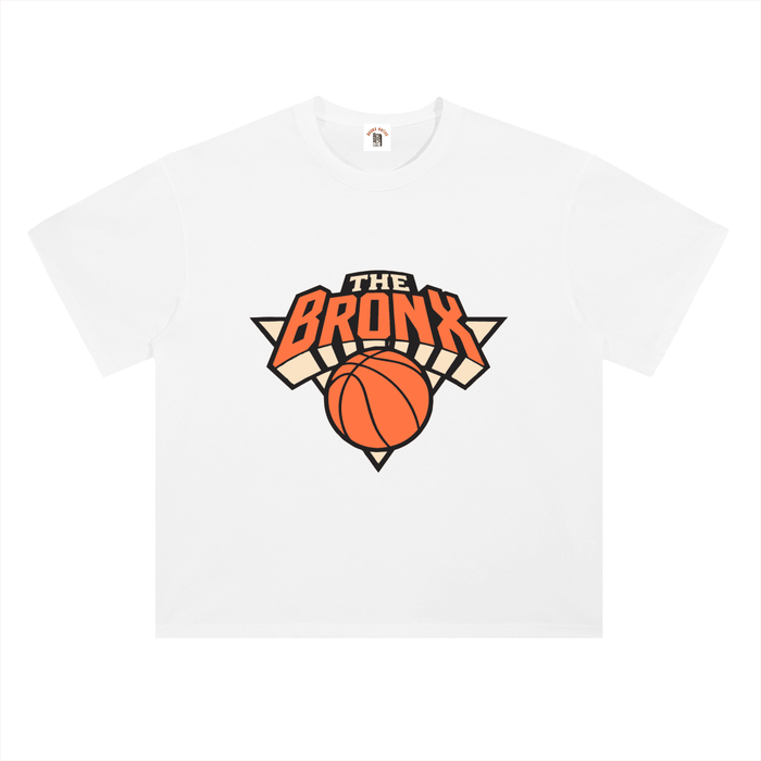 Bronx Basketball 2026 Playoffs Heavyweight Drop Shoulder Cotton T-Shirt by Bronx Native