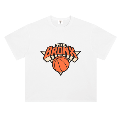 Bronx Basketball 2026 Playoffs Heavyweight Drop Shoulder Cotton T-Shirt by Bronx Native