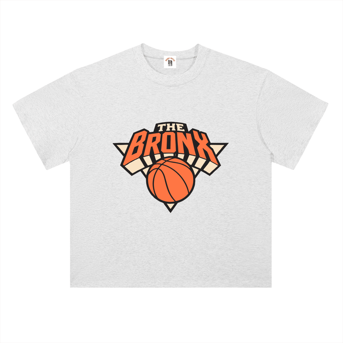 Bronx Basketball 2026 Playoffs Heavyweight Drop Shoulder Cotton T-Shirt by Bronx Native