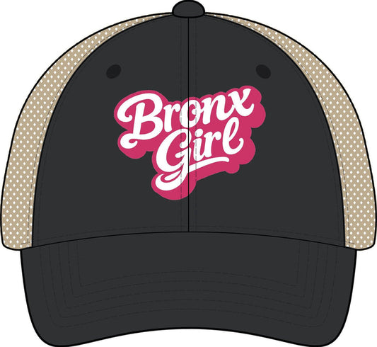 Bronx Girls' Embroidered Washed Mesh-Back Cap by Bronx Native
