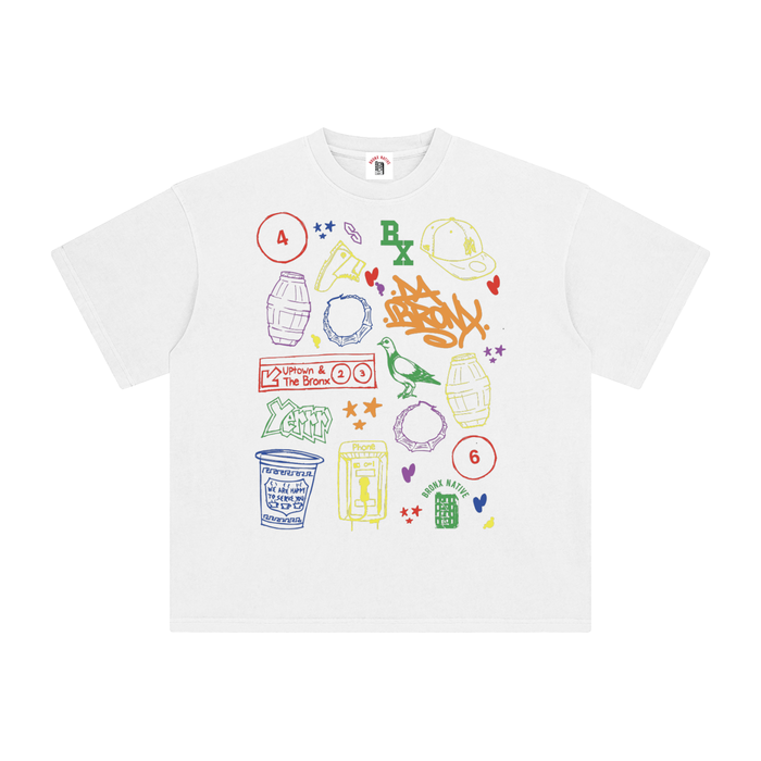 Bronx Pride Enzyme Washed T-Shirt by Bronx Native for Bronx Pride, NYC Pride, and inclusive New York streetwear